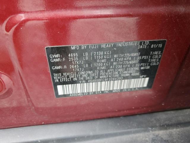 2015 SUBARU OUTBACK 4S4BSBFC9F3284392