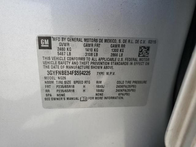 2015 CADILLAC SRX LUXURY - 3GYFNBE34FS594226