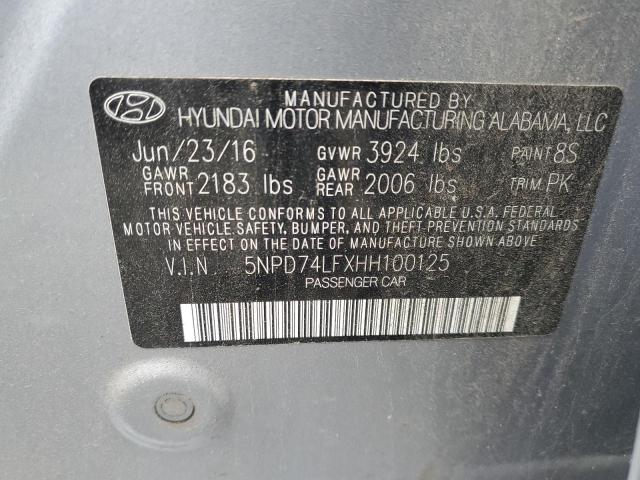 2017 HYUNDAI ELANTRA SE - 5NPD74LFXHH100125