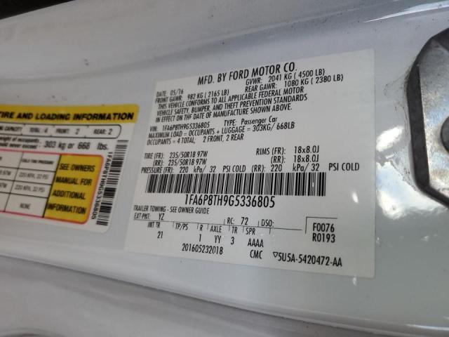 2016 FORD MUSTANG - 1FA6P8TH9G5336805