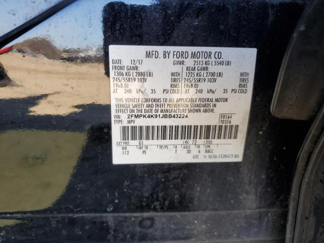 2018 FORD EDGE TITAN - 2FMPK4K91JBB43224