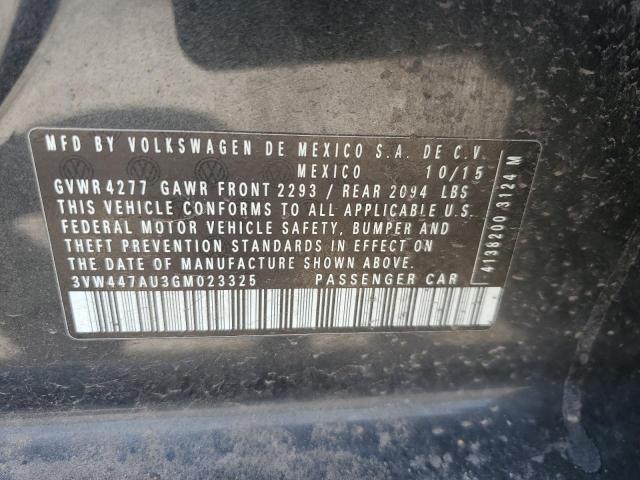 2016 VOLKSWAGEN GTI S/SE - 3VW447AU3GM023325
