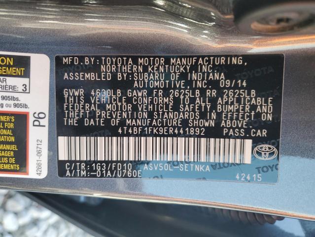 2014 TOYOTA CAMRY L - 4T4BF1FK9ER441892