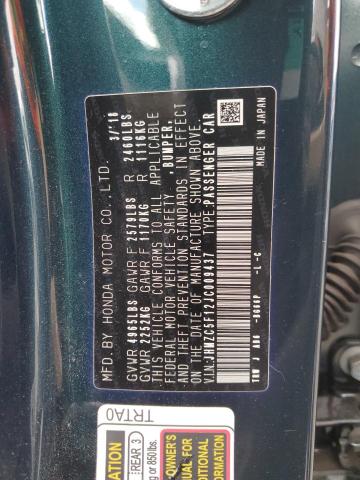 2018 HONDA CLARITY JHMZC5F12JC009437