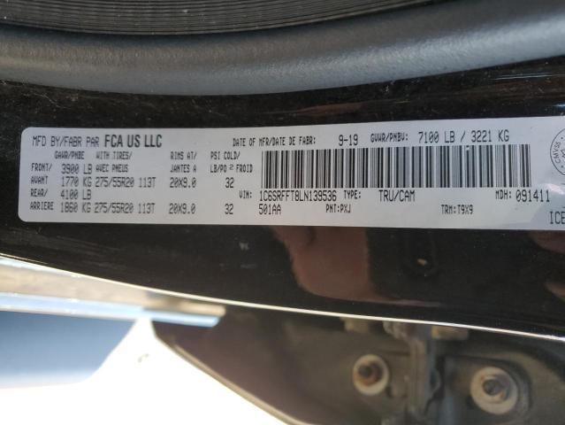 2020 RAM 1500 BIG H 1C6SRFFT8LN139536