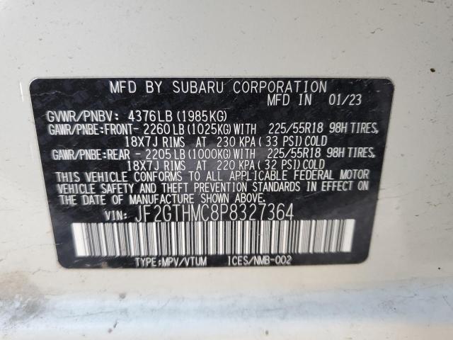 2023 SUBARU CROSSTREK - JF2GTHMC8P8327364