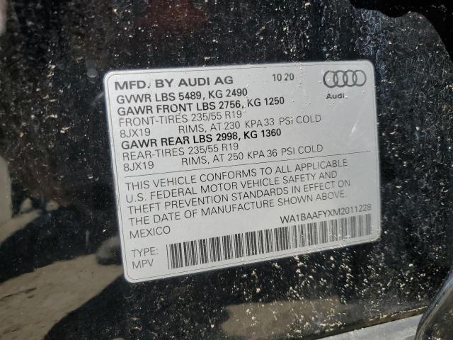 2021 AUDI Q5 PREMIUM - WA1BAAFYXM2011228