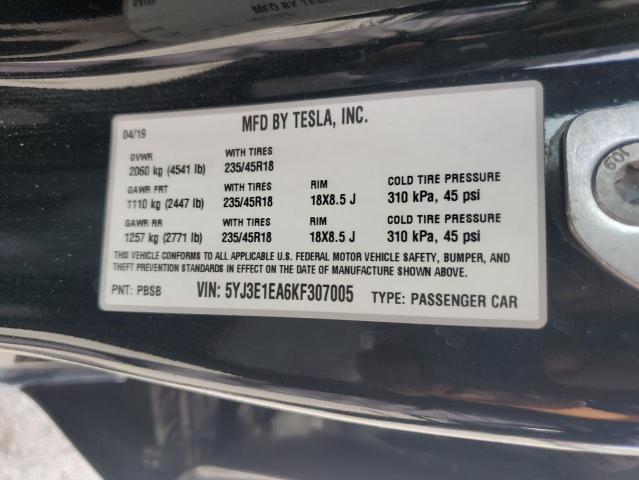 2019 TESLA MODEL 3 - 5YJ3E1EA6KF307005