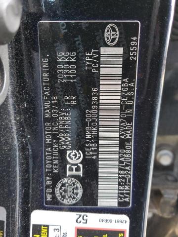 2018 TOYOTA CAMRY L - 4T1B11HK0JU093836