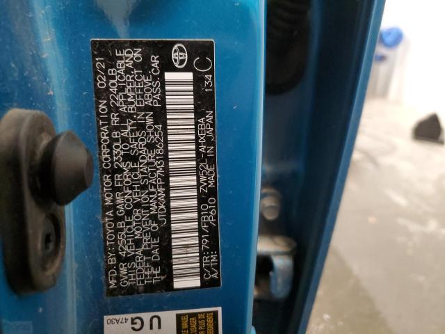 2021 TOYOTA PRIUS PRIM - JTDKAMFP7M3186254