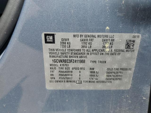2015 CHEVROLET SILVERADO - 1GCVKREC3FZ411968