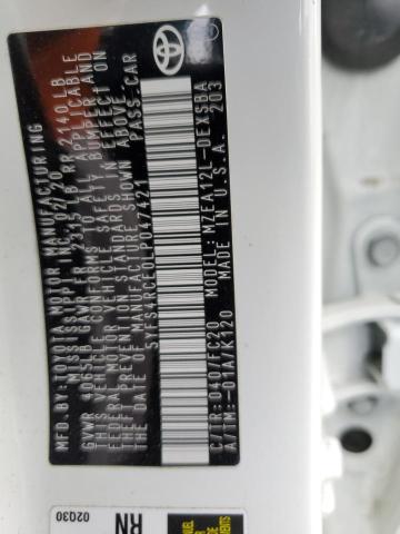 2020 TOYOTA COROLLA SE - 5YFS4RCE0LP047421