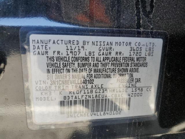 2020 NISSAN VERSA SV - 3N1CN8EV4LL840102