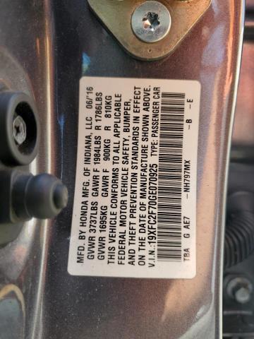 2016 HONDA CIVIC EX - 19XFC2F70GE070925