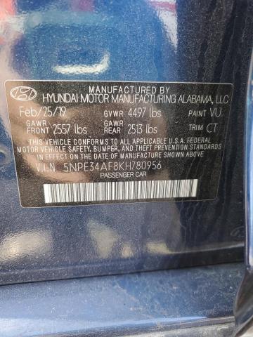 2019 HYUNDAI SONATA LIM - 5NPE34AF8KH780956