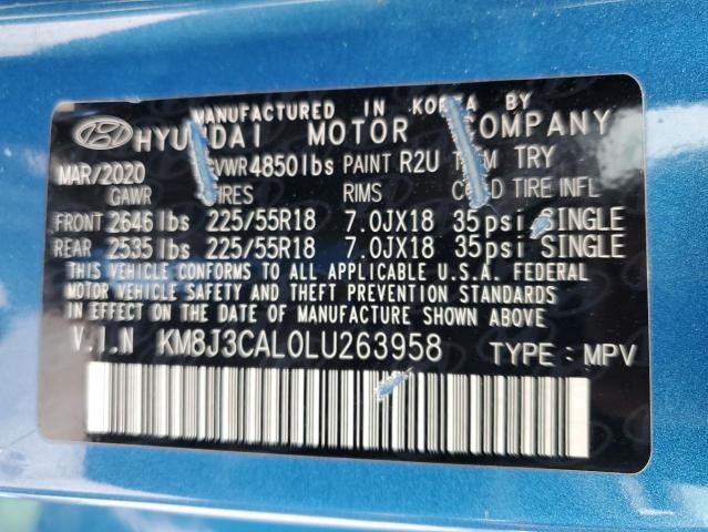 2020 HYUNDAI TUCSON LIM - KM8J3CAL0LU263958