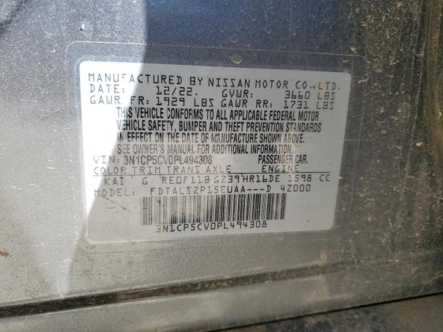 2023 NISSAN KICKS SV - 3N1CP5CV0PL494308