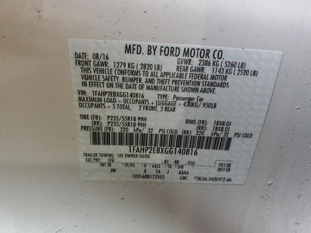 2016 FORD TAURUS SEL - 1FAHP2E8XGG140816