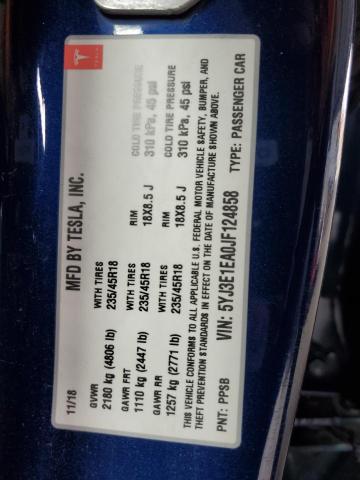 2018 TESLA MODEL 3 - 5YJ3E1EA0JF124858