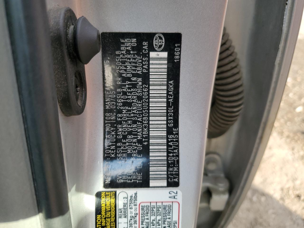 Lot #3222643822 2005 TOYOTA AVALON XL