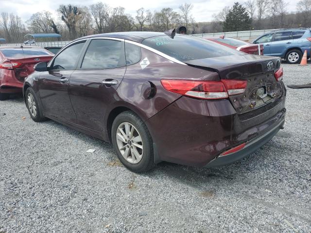 Vin: 5xxgt4l35gg041185, lot: 50171935, kia optima lx 20162