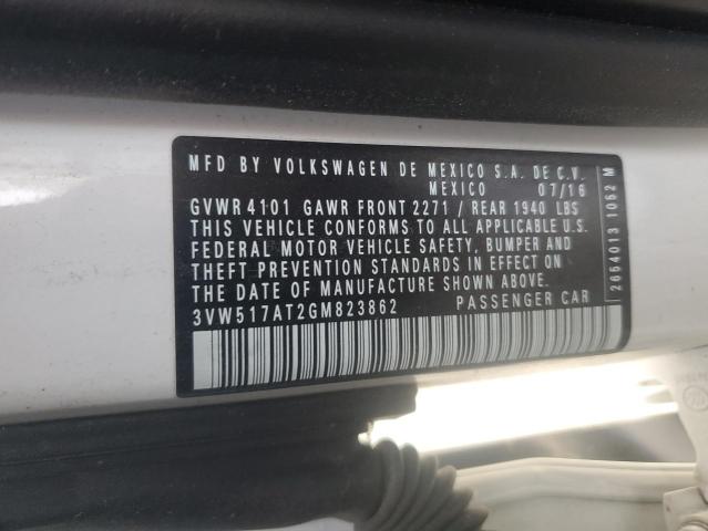 2016 VOLKSWAGEN BEETLE S/S 3VW517AT2GM823862