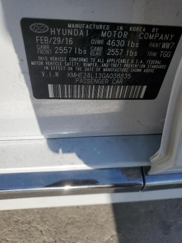 2016 HYUNDAI SONATA HYB - KMHE24L13GA038835