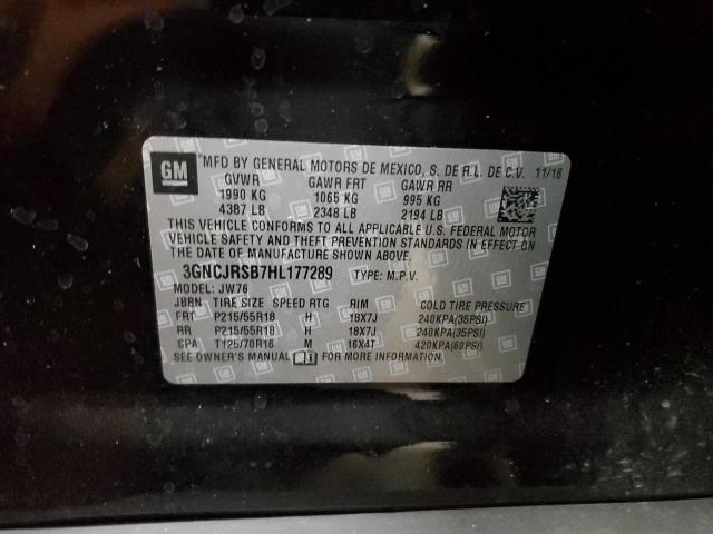 2017 CHEVROLET TRAX PREMI - 3GNCJRSB7HL177289