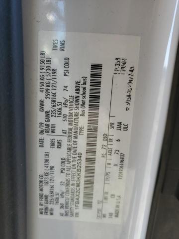 2019 FORD TRANSIT T- - 1FBAX2CM3KKB25340