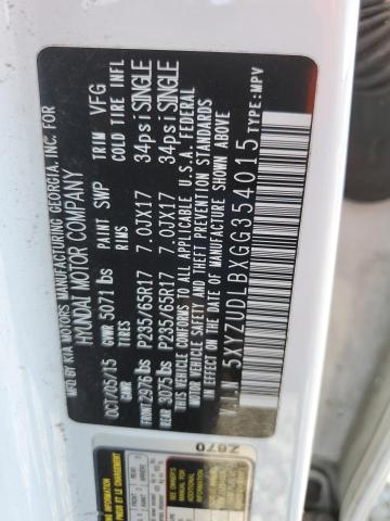 2016 HYUNDAI SANTA FE S - 5XYZUDLBXGG354015