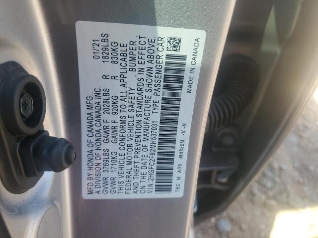 2021 HONDA CIVIC SPOR - 2HGFC2F82MH537031