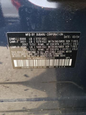 2024 SUBARU ASCENT TOU 4S4WMAWD0R3424512