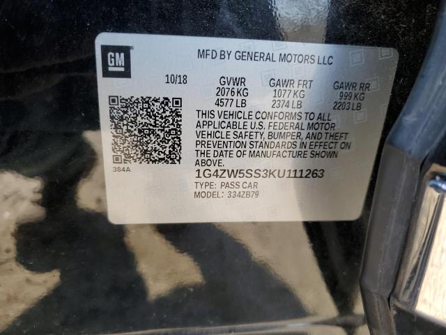 2019 BUICK LACROSSE S 1G4ZW5SS3KU111263