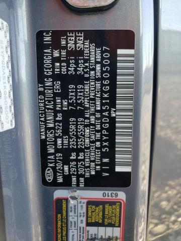 2019 KIA SORENTO LX - 5XYPGDA51KG605007