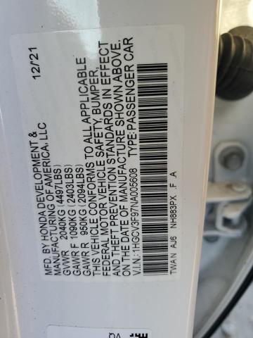 2022 HONDA ACCORD TOU - 1HGCV3F97NA005608