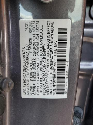 2021 HONDA CR-V EXL - 7FARW1H81ME021537