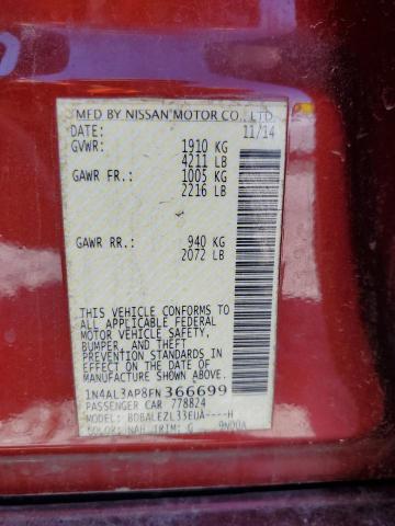 2015 NISSAN ALTIMA 2.5 - 1N4AL3AP8FN366699