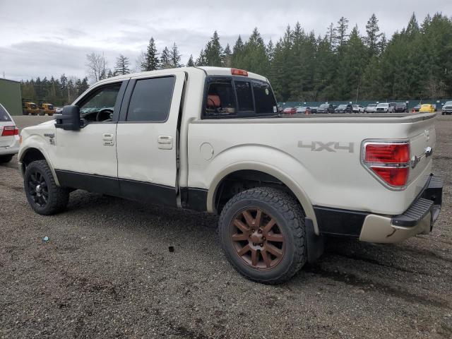FORD F150 SUPER 2009 white crew pic flexible fuel 1FTPW14V89KC35465 photo #3