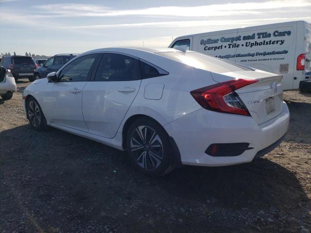 HONDA CIVIC EX 2018 white  gas JHMFC1F3XJX036617 photo #3