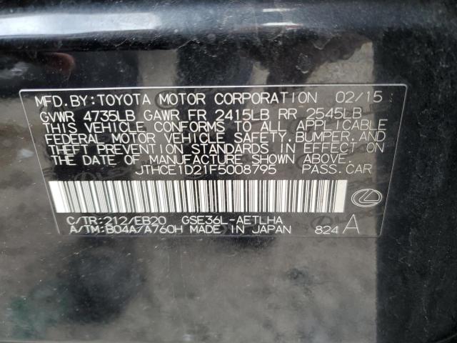 2015 LEXUS IS 350 JTHCE1D21F5008795