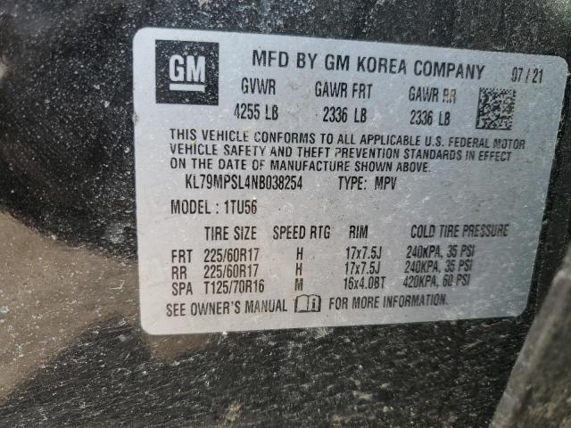 2022 CHEVROLET TRAILBLAZE - KL79MPSL4NB038254