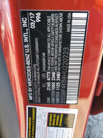2017 MERCEDES-BENZ C 300 4MAT - 55SWF4KB8HU220223