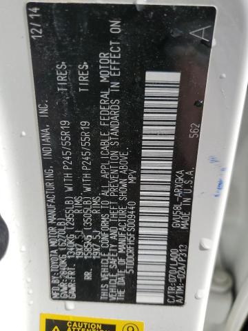 2015 TOYOTA HIGHLANDER - 5TDDCRFH5FS009440