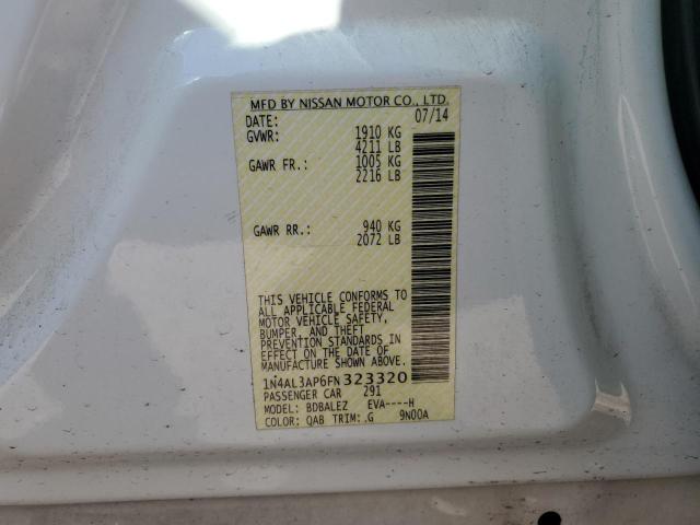 2015 NISSAN ALTIMA 2.5 - 1N4AL3AP6FN323320