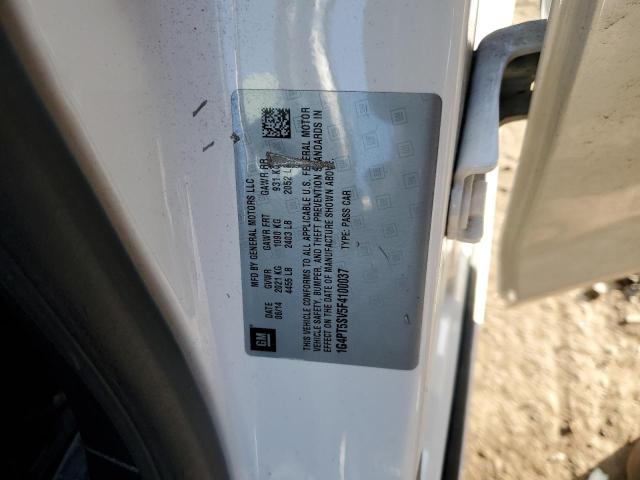 2015 BUICK VERANO PRE 1G4PT5SV5F4100037