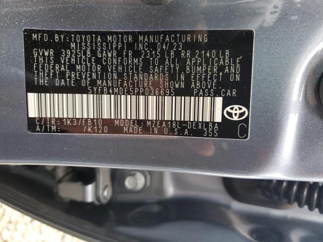 2023 TOYOTA COROLLA LE - 5YFB4MDE5PP036695