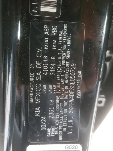 2025 KIA K4 GT LINE - 3KPFW4DE3SE050729