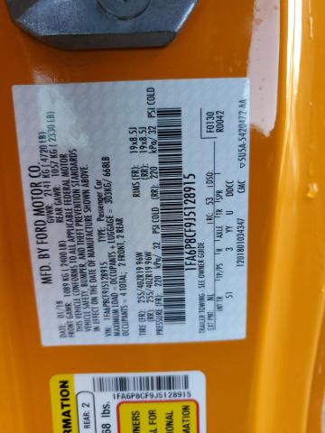 2018 FORD MUSTANG GT - 1FA6P8CF9J5128915