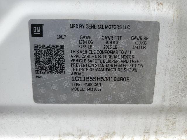 2018 CHEVROLET SONIC LS 1G1JB5SH5J4104808