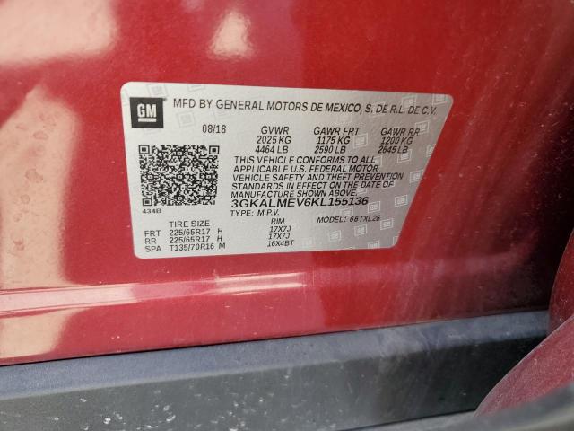 2019 GMC TERRAIN SL - 3GKALMEV6KL155136